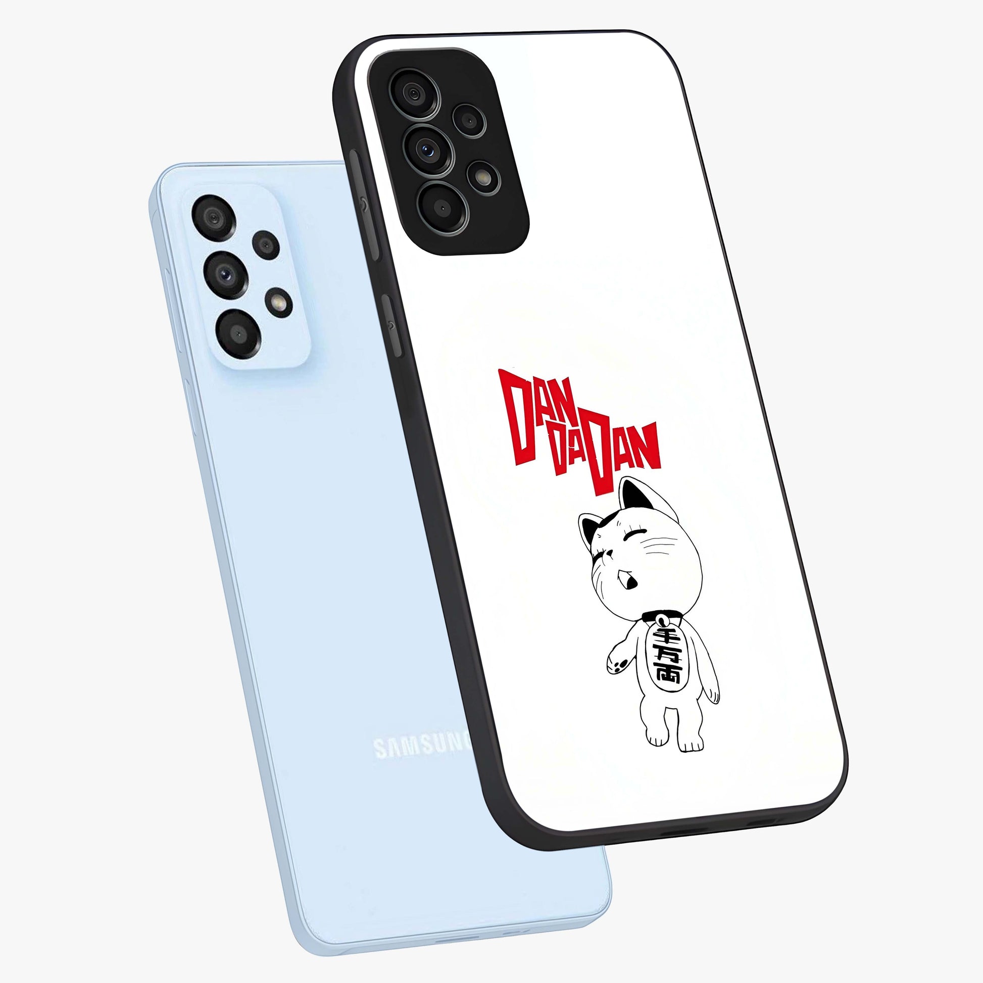 Playful Spirit Charm Glass Case displayed in angled mockup highlighting lively decorative design with playful aesthetic style.
