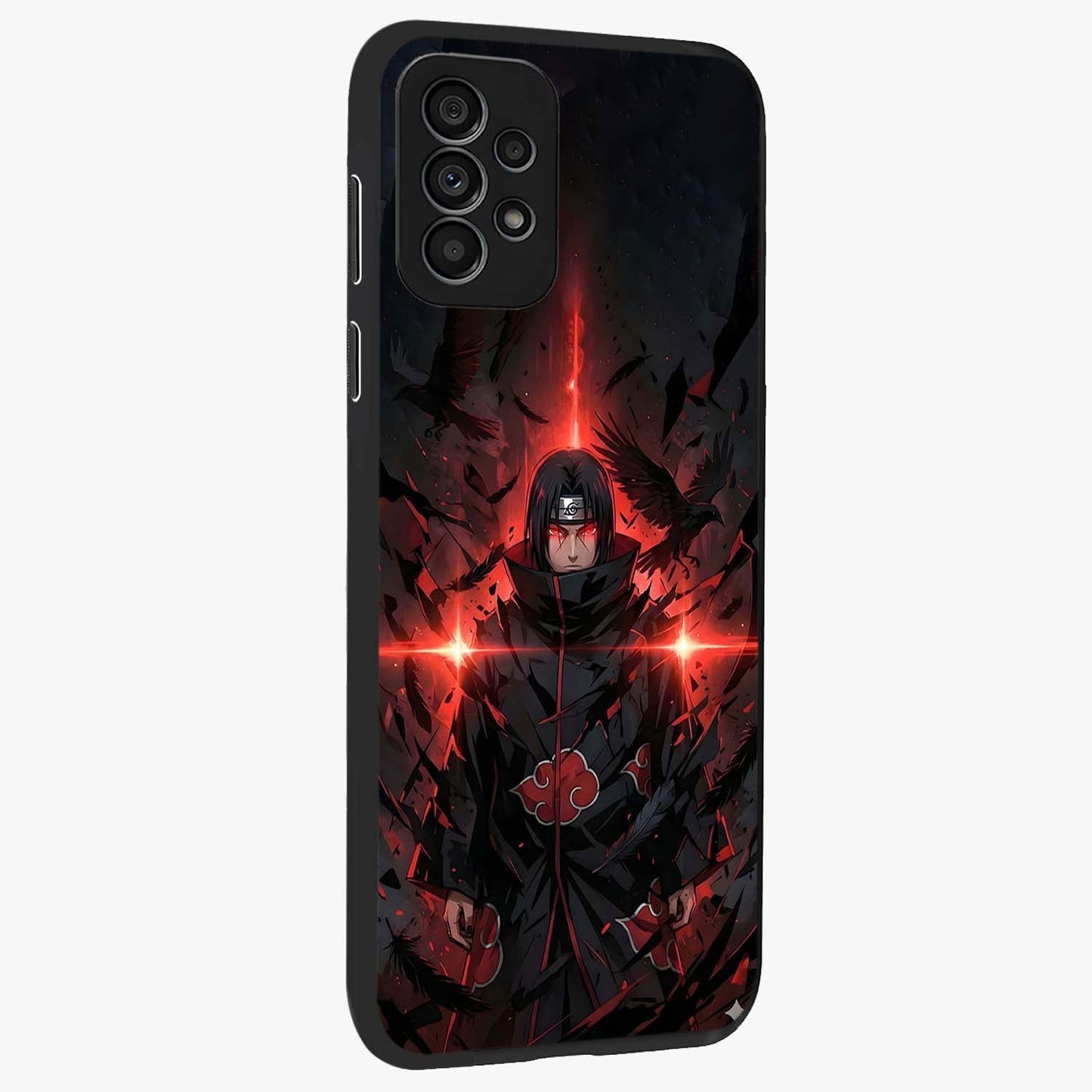 Focus Mode On Glass Case upright view showcasing strong typography statement with sleek motivational theme.