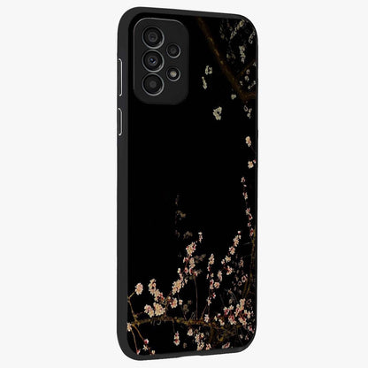 Petal Moon Light With Custom Name Glass Case upright view showcasing elegant floral moon artwork with personalized aesthetic.