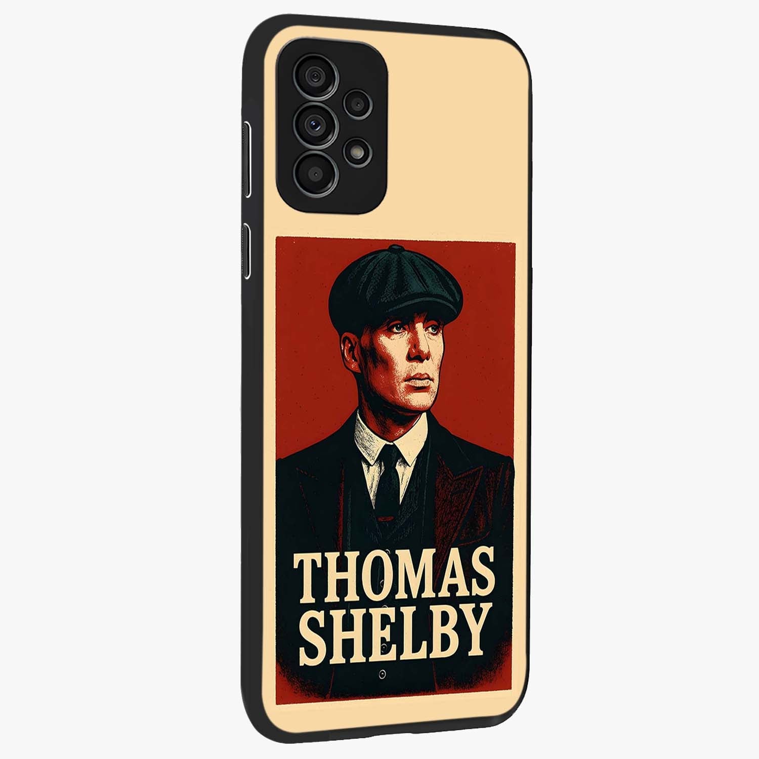 Vintage Mafia Authority Glass Case upright view showcasing dramatic vintage artwork with iconic authority theme.