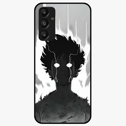 Awakened Inner Rage Glass Case showing flat back view with intense artistic artwork and glossy glass finish.