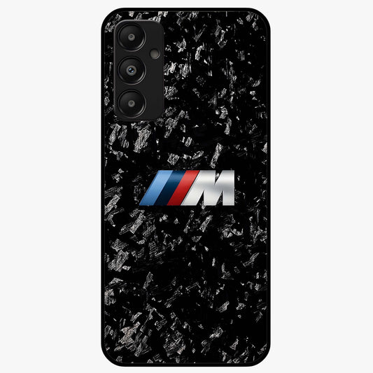 Carbon Speed Mark Glass Case showing flat back view with sporty carbon pattern artwork and glossy glass finish.