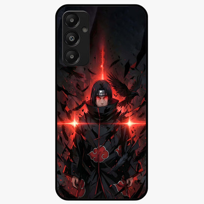 Focus Mode On Glass Case showing flat back view with bold motivational typography design and glossy glass finish.