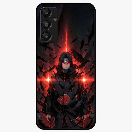 Focus Mode On Glass Case showing flat back view with bold motivational typography design and glossy glass finish.