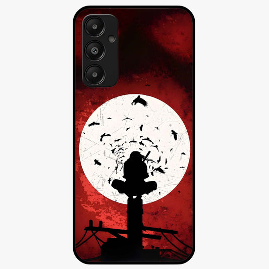Itachi Limited Edition Naruto Anime Glass Case showing flat back view with iconic anime character artwork and glossy glass finish.