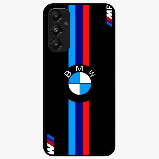 Turbo BMW Beast Glass Case showing flat back view with high performance sports car artwork and glossy glass finish.