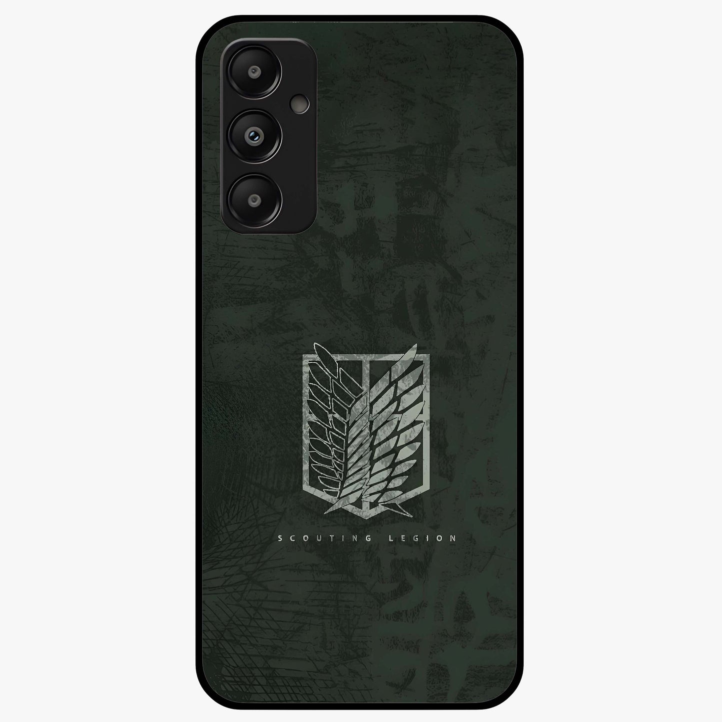 Wings Of Freedom Glass Case showing flat back view with symbolic wings artwork and glossy glass finish.