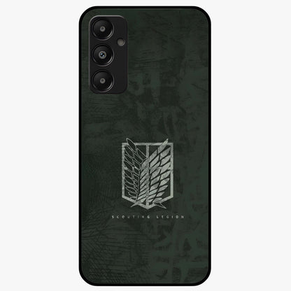Wings Of Freedom Glass Case showing flat back view with symbolic wings artwork and glossy glass finish.