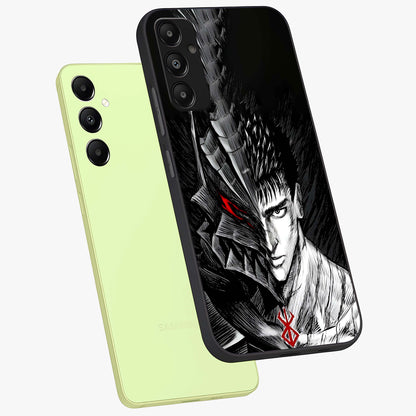 Berserker Blood Oath Glass Case displayed in angled mockup highlighting dark fantasy graphic design and powerful theme.