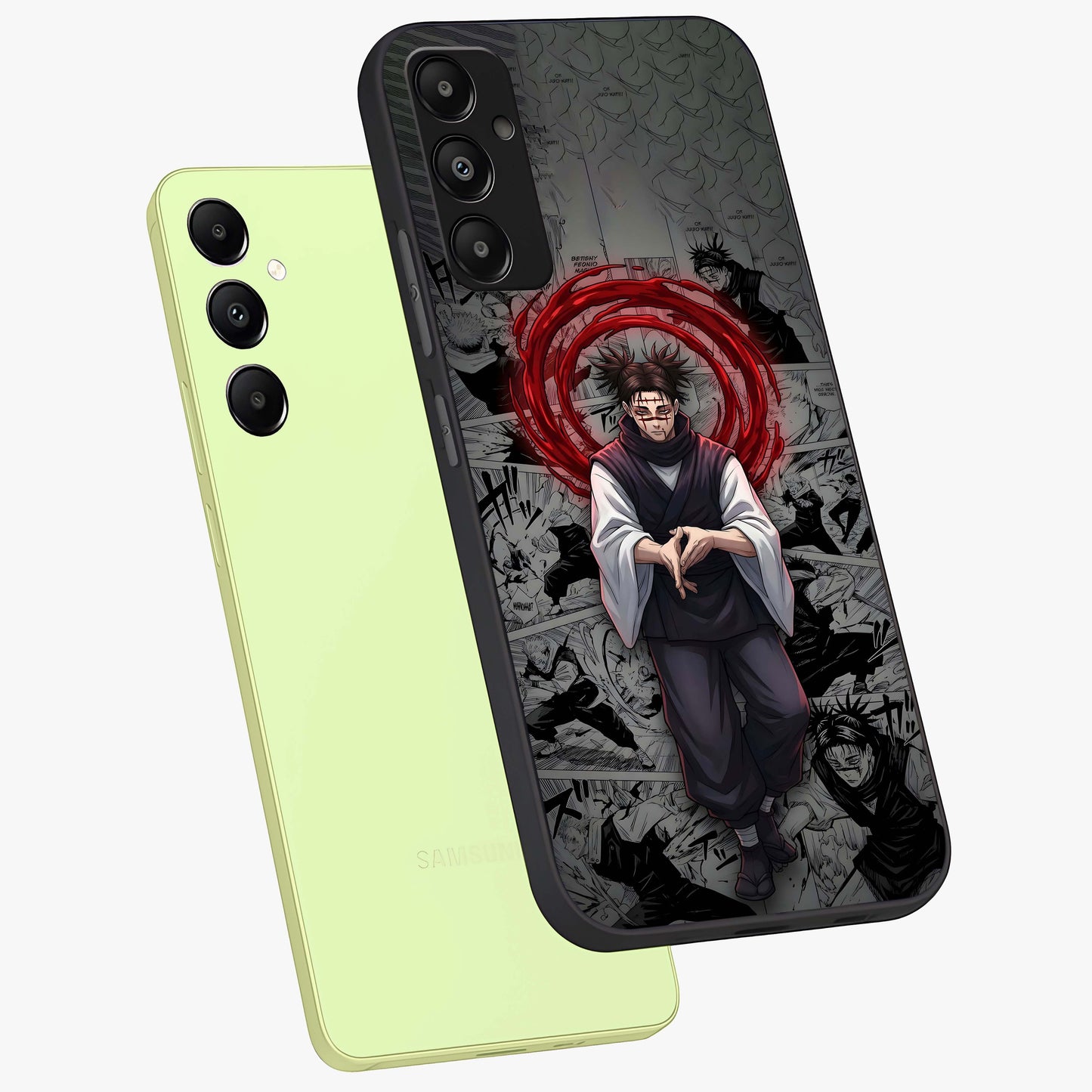 Cursed Ritual Ascension Glass Case displayed in angled mockup highlighting mystical ritual illustration with supernatural aesthetic.
