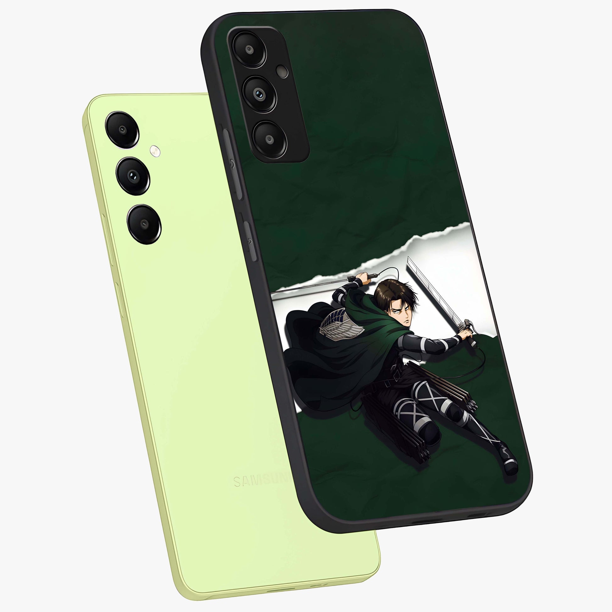 Emerald War Vanguard Glass Case displayed in angled mockup highlighting intense battle inspired design with emerald tone aesthetic.