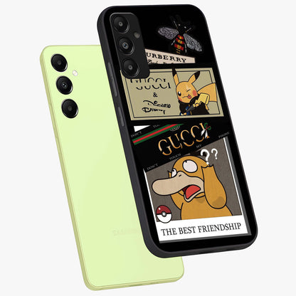 Gucci Play Mashup Glass Case displayed in angled mockup highlighting stylish fashion mashup design with bold aesthetic.