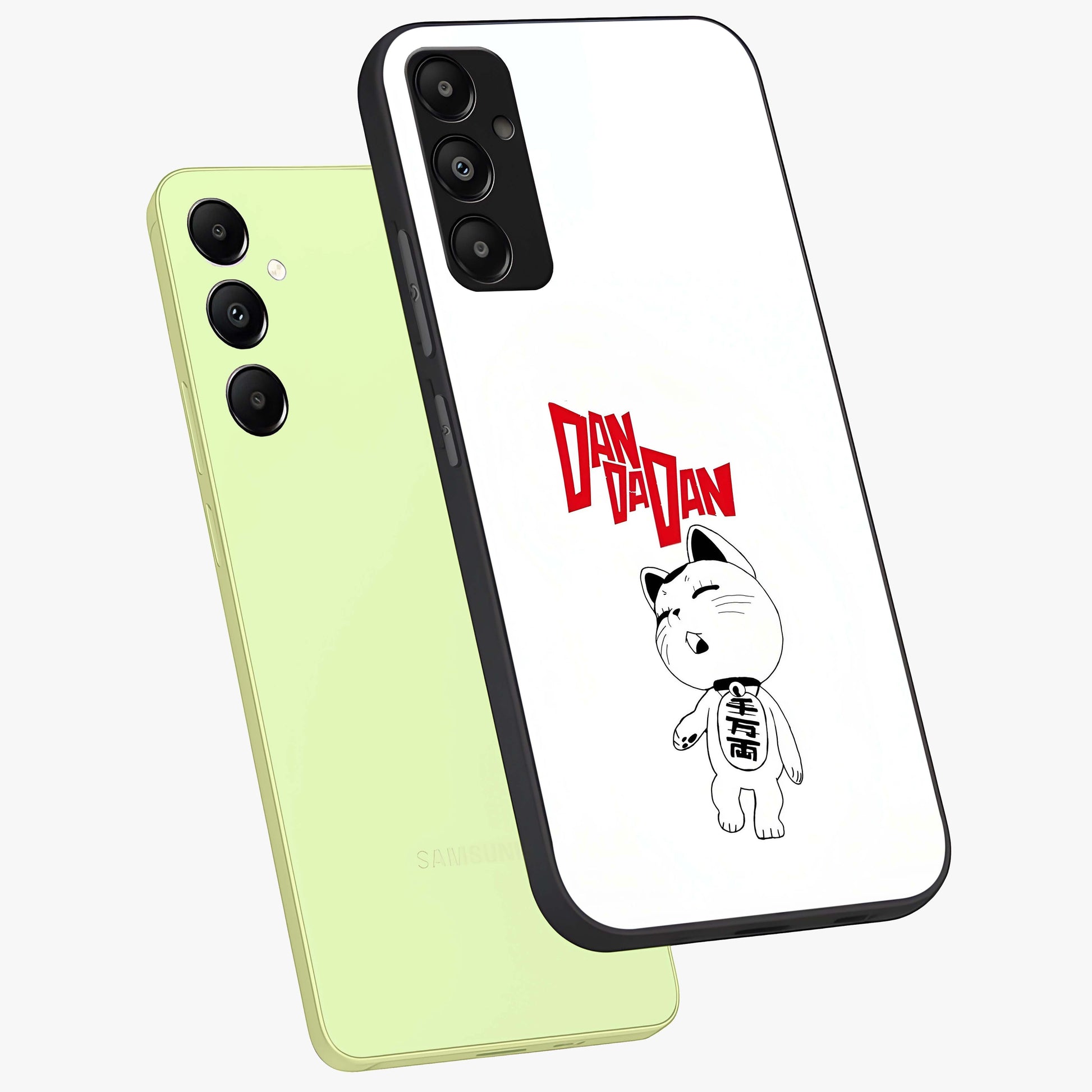 Playful Spirit Charm Glass Case displayed in angled mockup highlighting lively decorative design with playful aesthetic style.