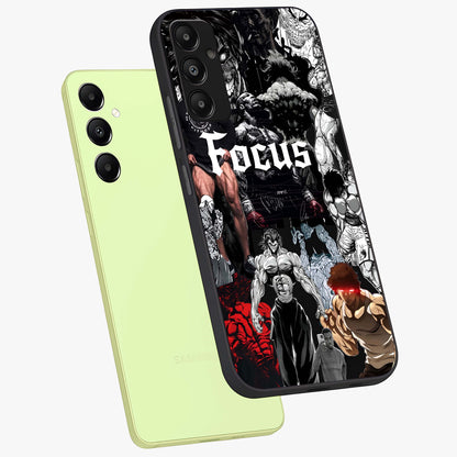 Relentless Power Focus Glass Case displayed in angled mockup highlighting bold statement design with modern aesthetic style.