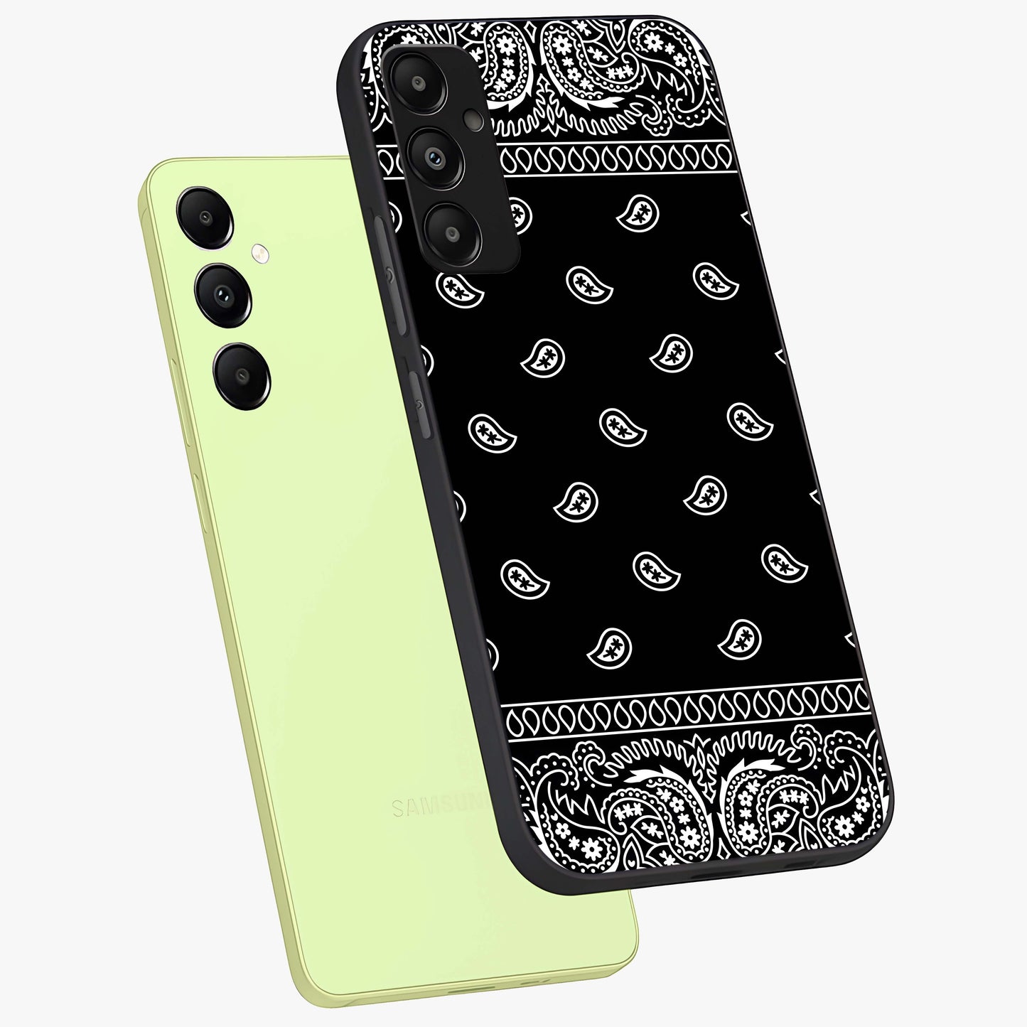 Retro Rebel Threads Glass Case displayed in angled mockup highlighting retro inspired graphic design with rebellious aesthetic.