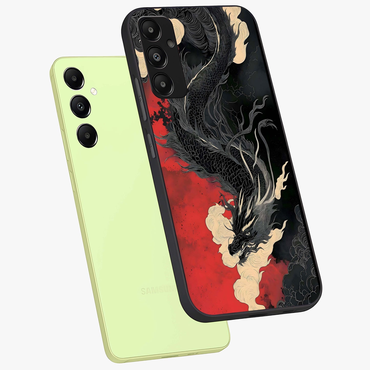Shadow Dragon Fury Glass Case displayed in angled mockup highlighting powerful dragon illustration with dark fantasy aesthetic.
