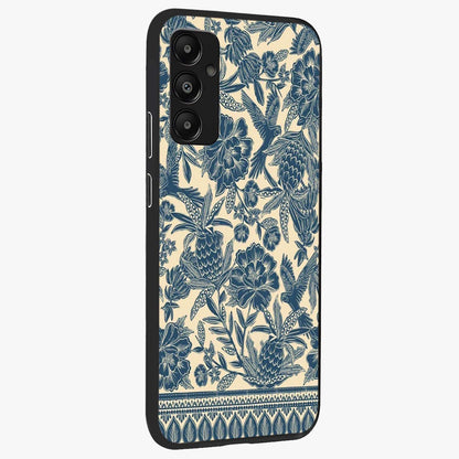 Heirloom Wild Bloom Glass Case upright view showcasing delicate wildflower artwork with timeless floral theme.