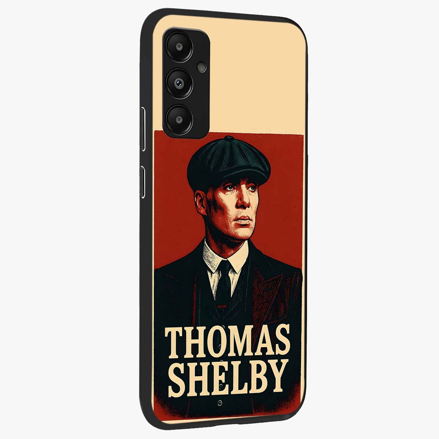 Vintage Mafia Authority Glass Case upright view showcasing dramatic vintage artwork with iconic authority theme.