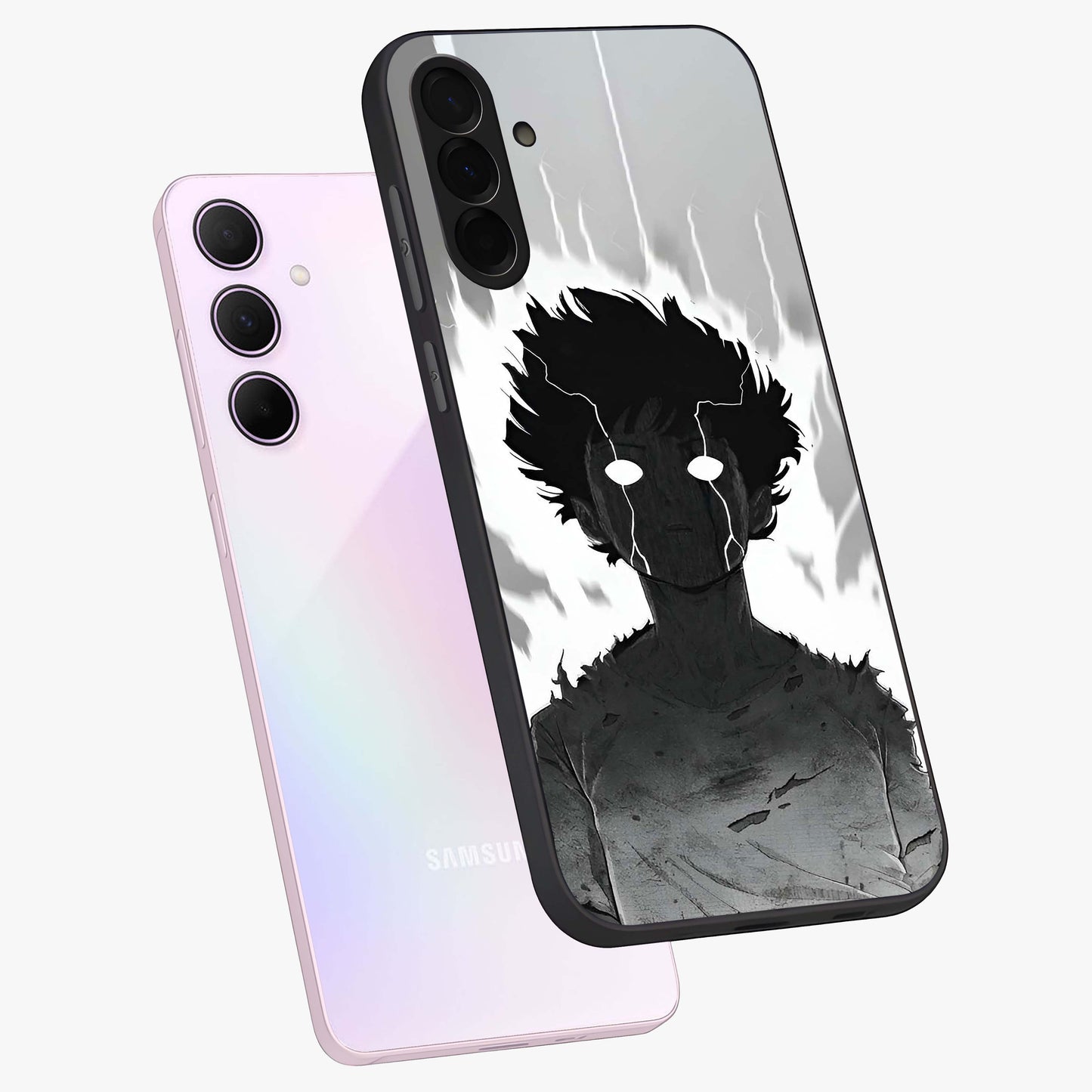 Awakened Inner Rage Glass Case displayed in angled mockup highlighting powerful graphic design and bold artistic theme.