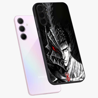 Berserker Blood Oath Glass Case displayed in angled mockup highlighting dark fantasy graphic design and powerful theme.