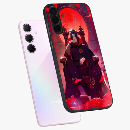 Blood Moon Sovereign Glass Case displayed in angled mockup highlighting dark celestial moon design and dramatic theme.