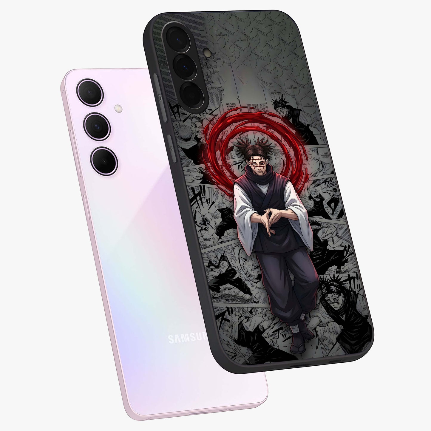Cursed Ritual Ascension Glass Case displayed in angled mockup highlighting mystical ritual illustration with supernatural aesthetic.