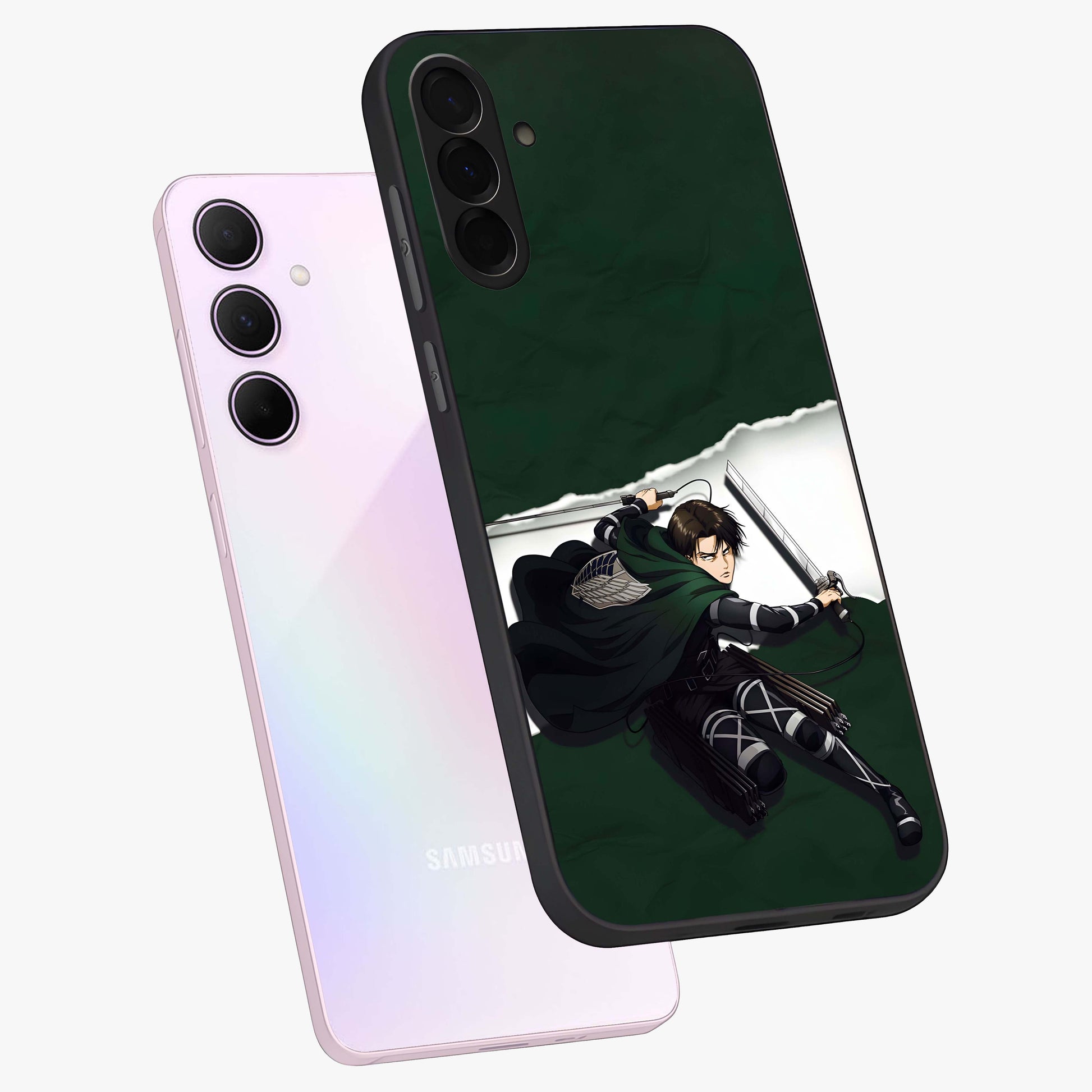 Emerald War Vanguard Glass Case displayed in angled mockup highlighting intense battle inspired design with emerald tone aesthetic.