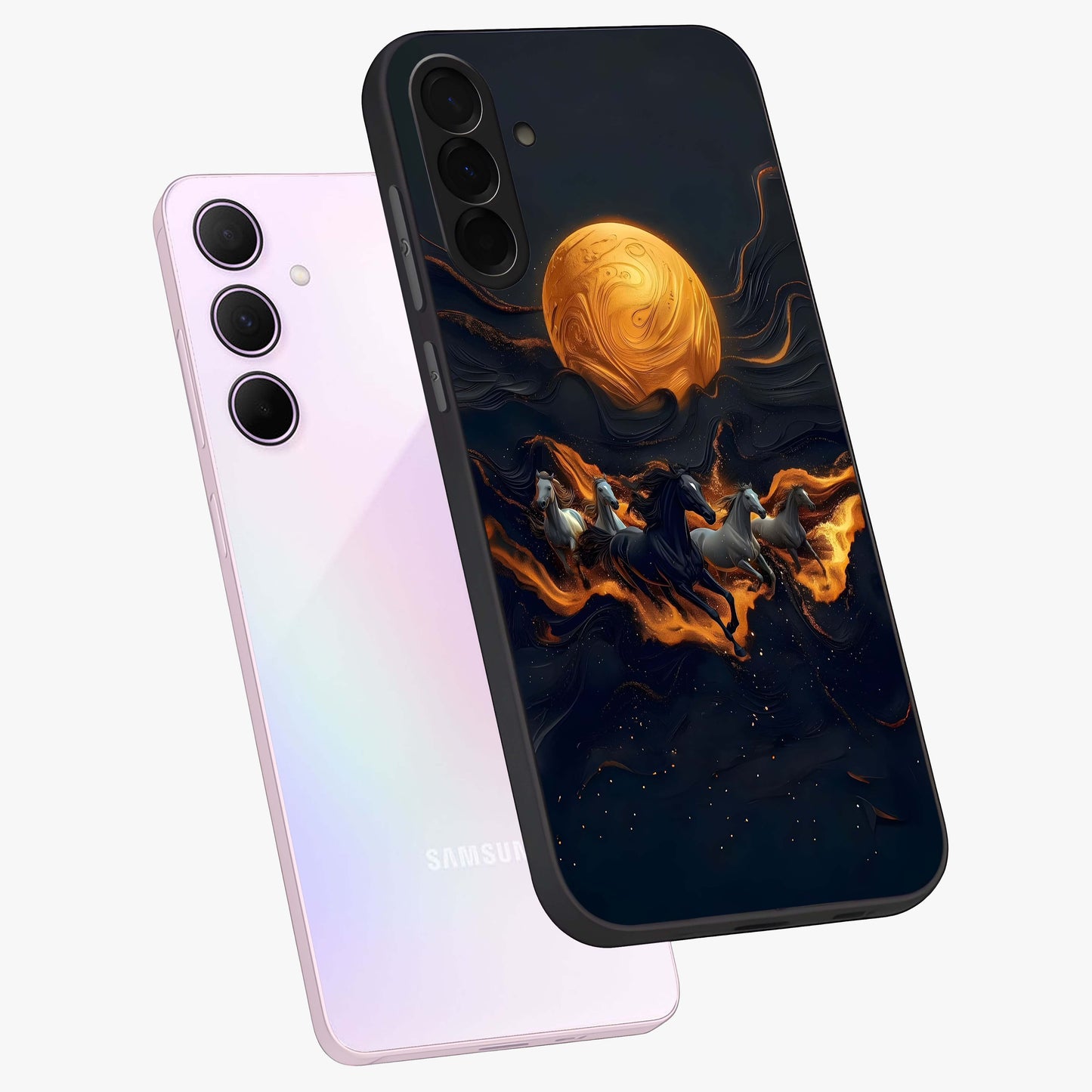 Golden Royal Heritage Glass Case displayed in angled mockup highlighting luxurious heritage design with golden aesthetic style.