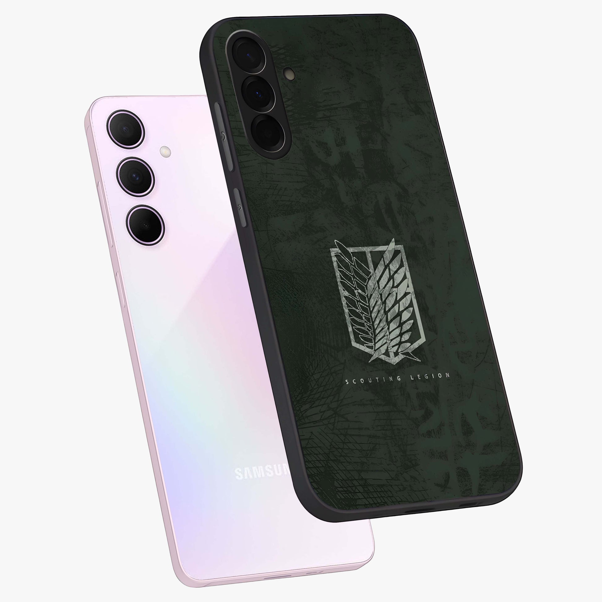 Wings Of Freedom Glass Case displayed in angled mockup highlighting graceful wing design with inspirational aesthetic.