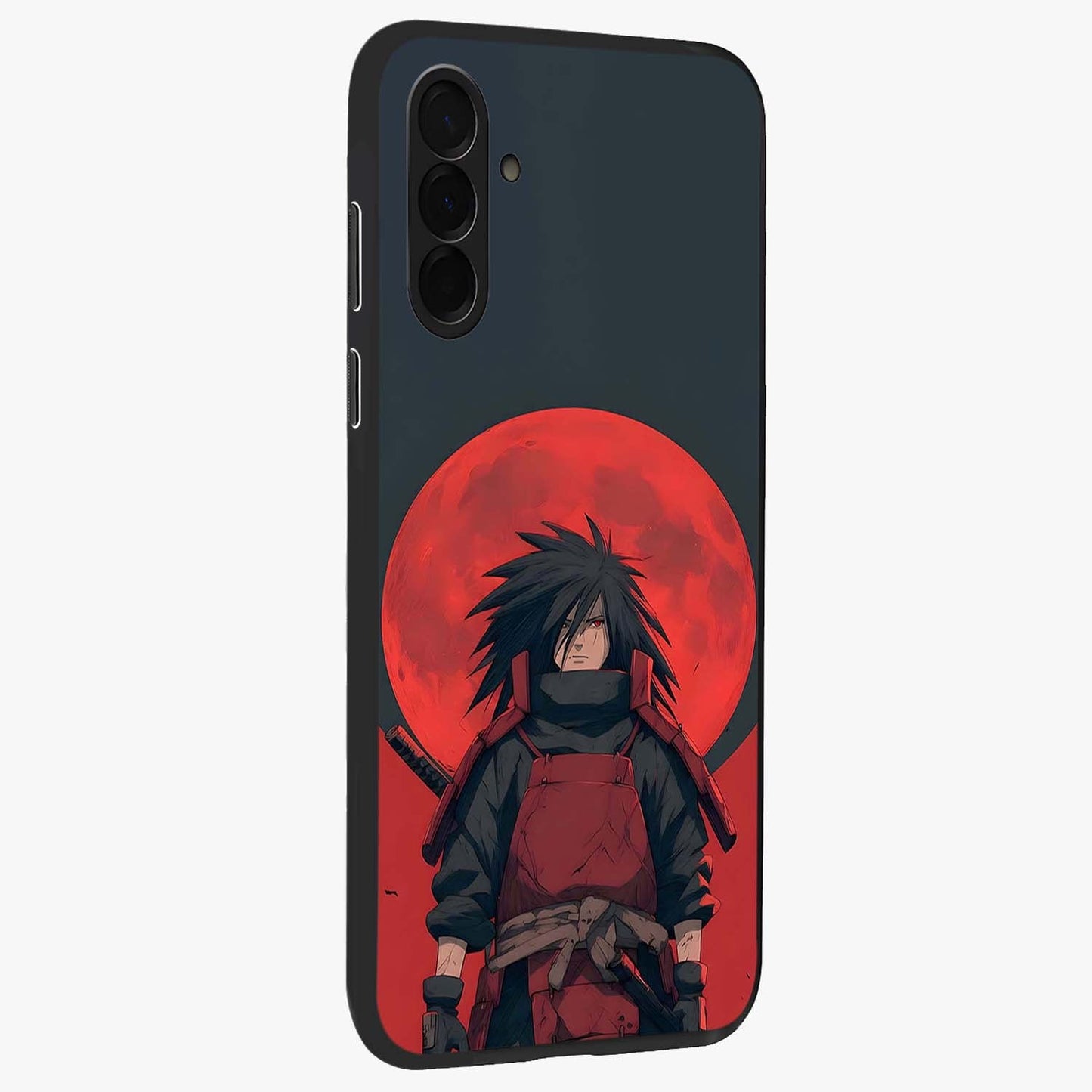 Crimson Moon Warlord Glass Case upright view showcasing powerful warlord artwork with dark celestial theme.