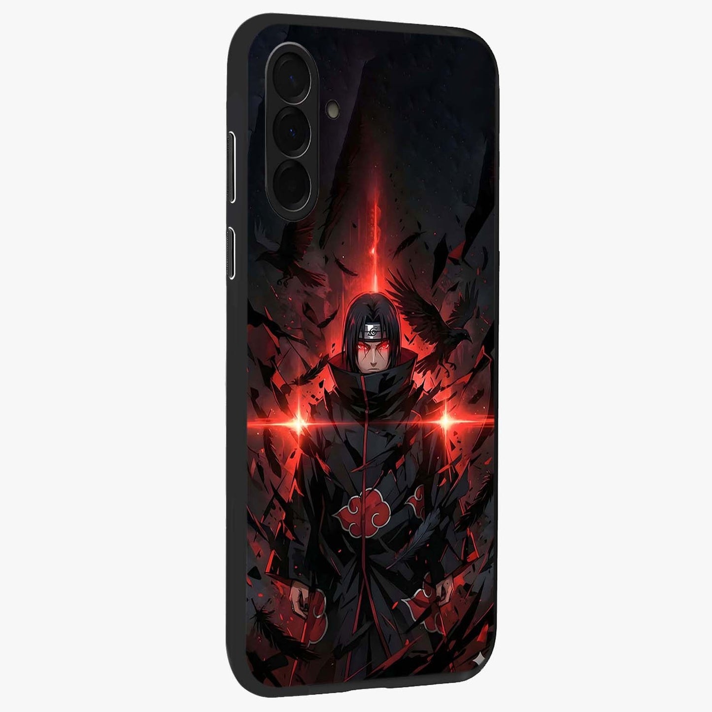 Focus Mode On Glass Case upright view showcasing strong typography statement with sleek motivational theme.