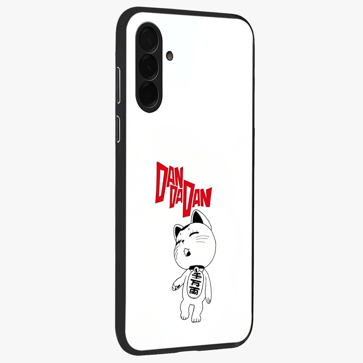 Playful Spirit Charm Glass Case upright view showcasing vibrant charm artwork with fun artistic theme.
