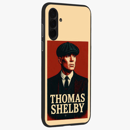 Vintage Mafia Authority Glass Case upright view showcasing dramatic vintage artwork with iconic authority theme.