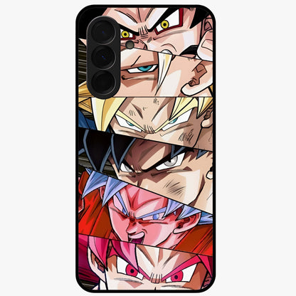 Anime Character Glass Case showing flat back view with vibrant anime artwork and glossy glass finish.