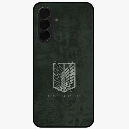 Wings Of Freedom Glass Case showing flat back view with symbolic wings artwork and glossy glass finish.