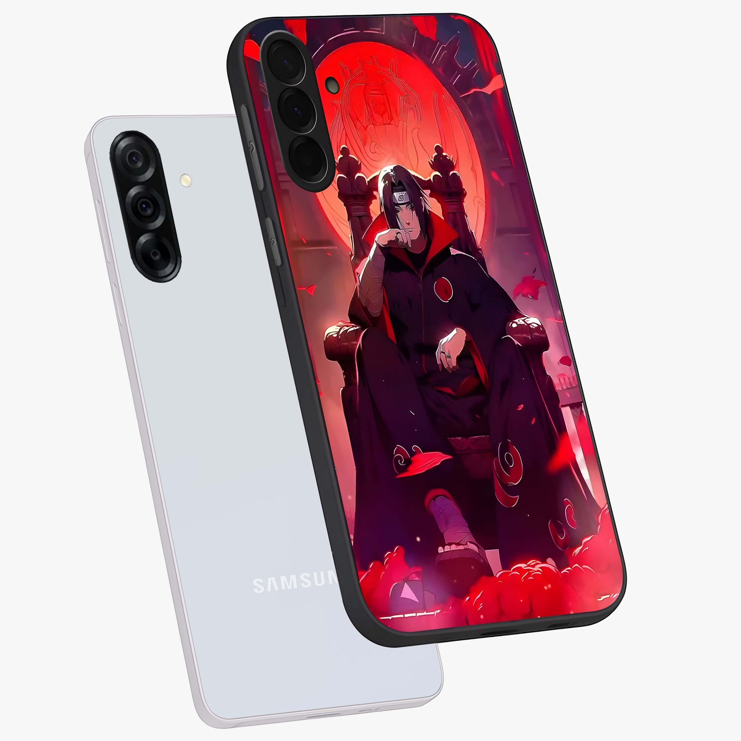 Blood Moon Sovereign Glass Case displayed in angled mockup highlighting dark celestial moon design and dramatic theme.