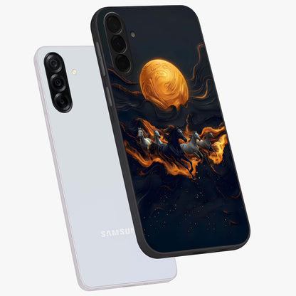 Golden Royal Heritage Glass Case displayed in angled mockup highlighting luxurious heritage design with golden aesthetic style.