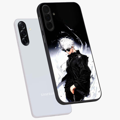 Limitless Shadow King Glass Case displayed in angled mockup highlighting dramatic dark hero design with intense aesthetic.