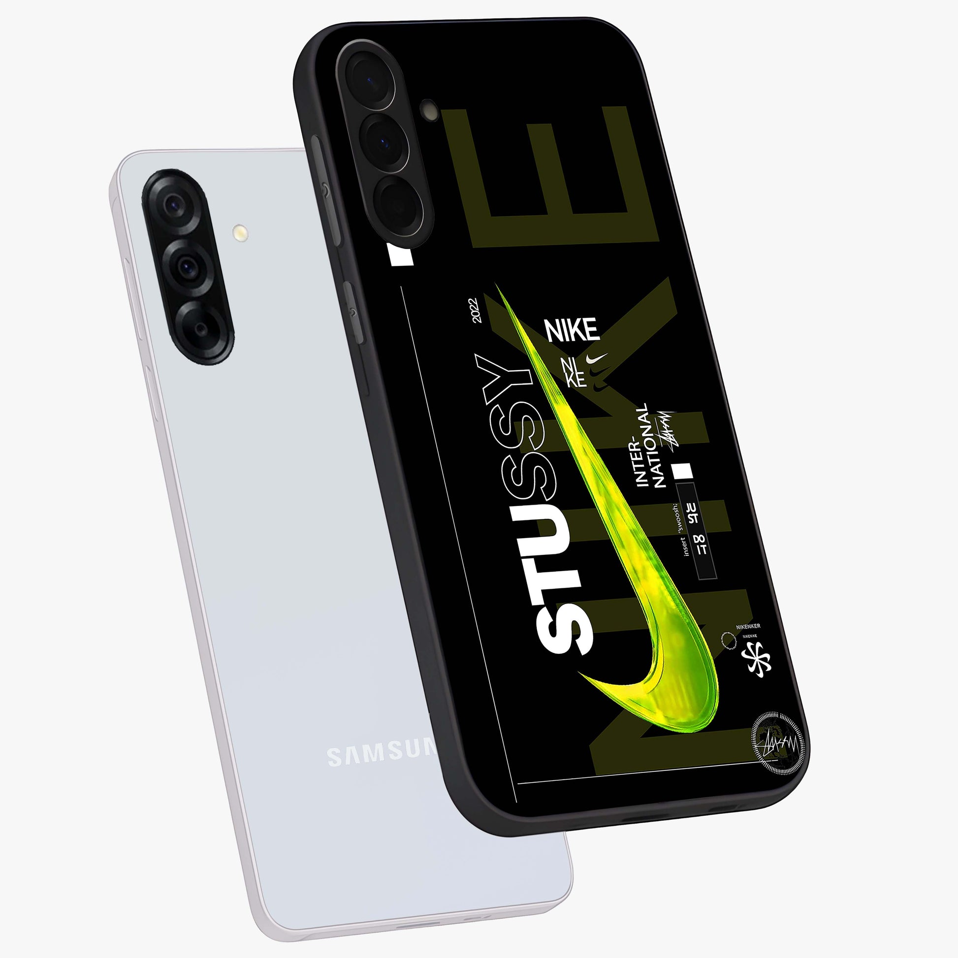 Neon Street Edition Glass Case displayed in angled mockup highlighting vibrant urban design with bold street aesthetic.