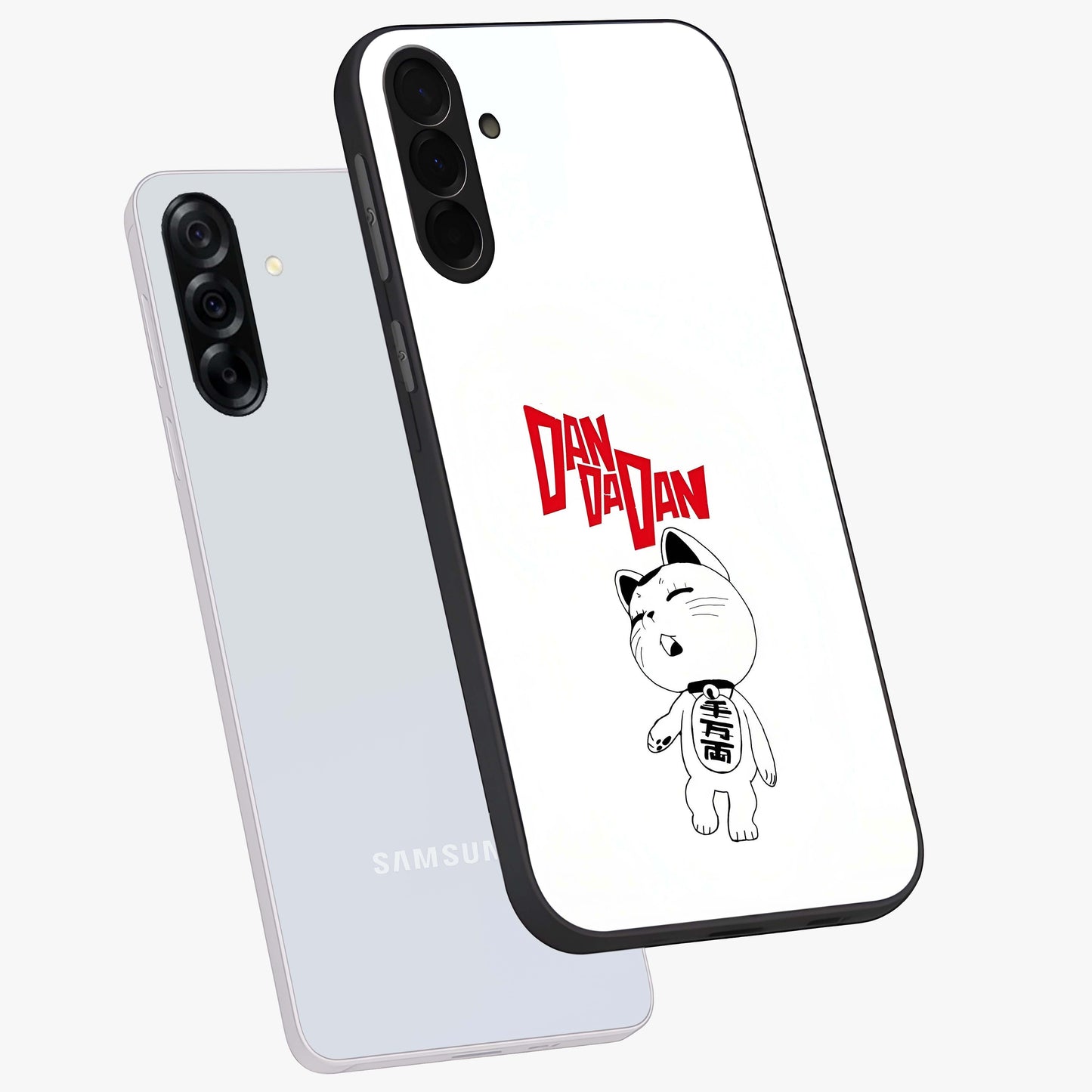 Playful Spirit Charm Glass Case displayed in angled mockup highlighting lively decorative design with playful aesthetic style.