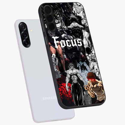 Relentless Power Focus Glass Case displayed in angled mockup highlighting bold statement design with modern aesthetic style.