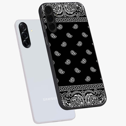 Retro Rebel Threads Glass Case displayed in angled mockup highlighting retro inspired graphic design with rebellious aesthetic.