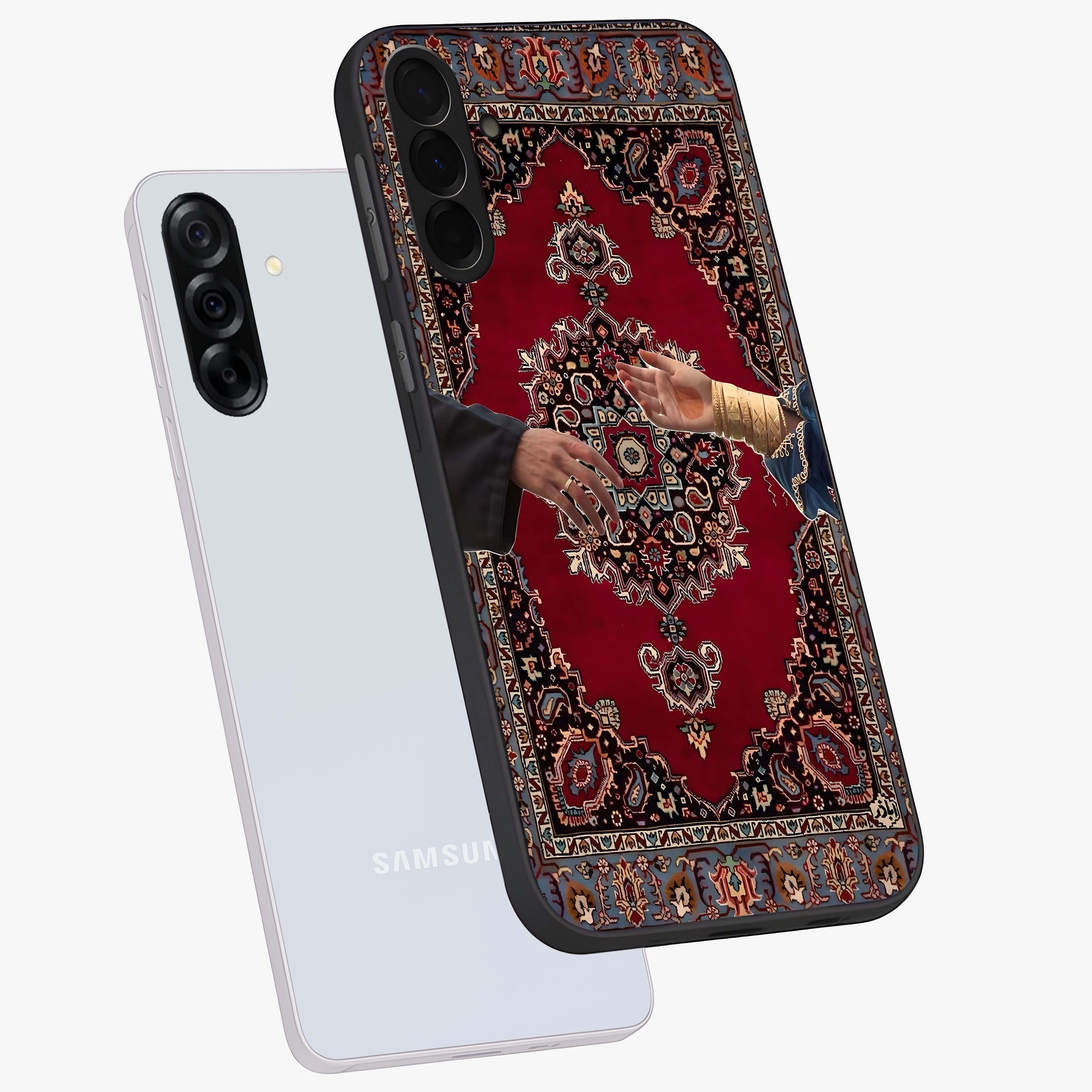 Royal Touch Reach Glass Case displayed in angled mockup highlighting sophisticated design with refined luxury aesthetic.