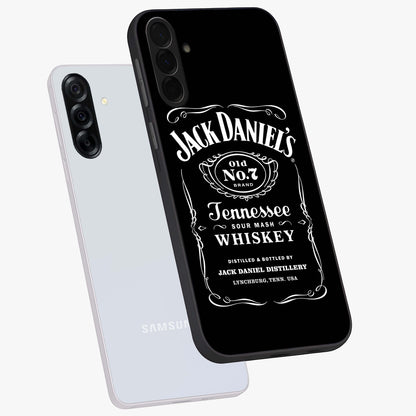 Vintage Whiskey Heritage Glass Case displayed in angled mockup highlighting retro beverage themed design with heritage aesthetic.