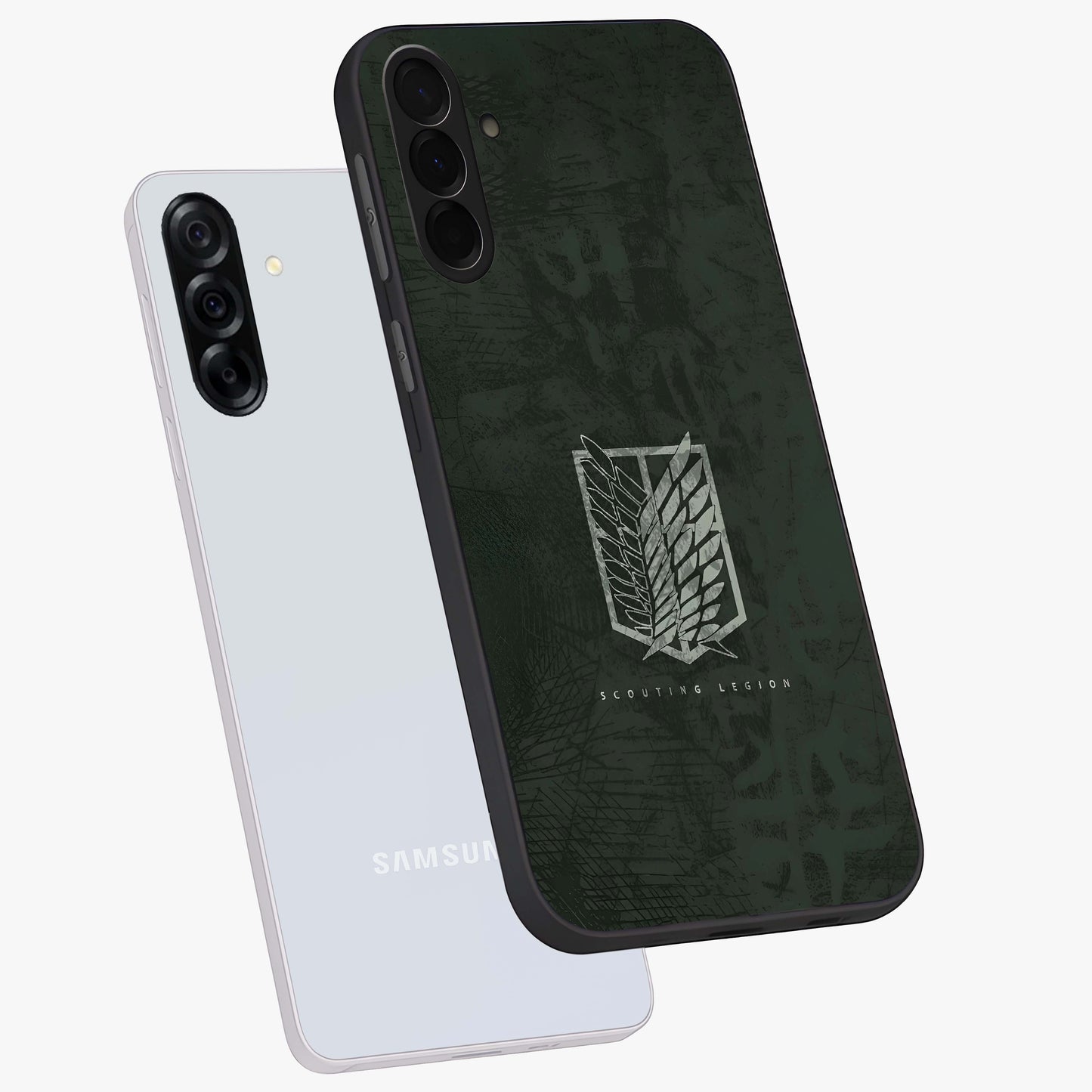 Wings Of Freedom Glass Case displayed in angled mockup highlighting graceful wing design with inspirational aesthetic.