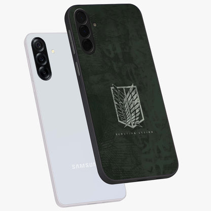 Wings Of Freedom Glass Case displayed in angled mockup highlighting graceful wing design with inspirational aesthetic.