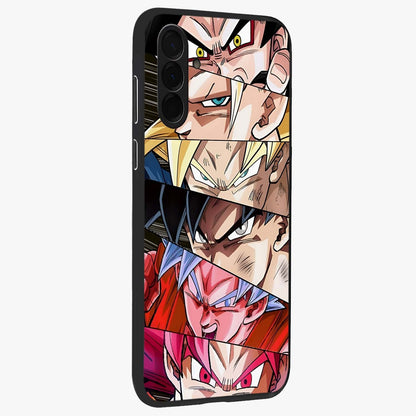Anime Character Glass Case upright view showcasing expressive anime artwork with bold graphic style.