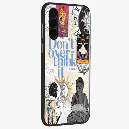 Ethereal Thoughts Glass Case upright view showcasing delicate artistic composition with peaceful dreamy theme.