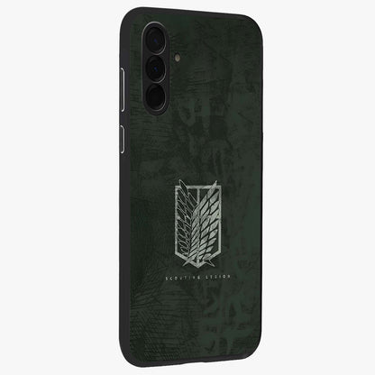 Wings Of Freedom Glass Case upright view showcasing powerful wings artwork with freedom themed design.