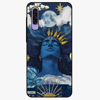 Aesthetic Lord Shiva Glass Case showing flat back view with divine Shiva artwork and glossy glass finish.